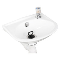 Fonteinset Differnz Gaia 32x28x15cm Wit Met Kraan en Sifon