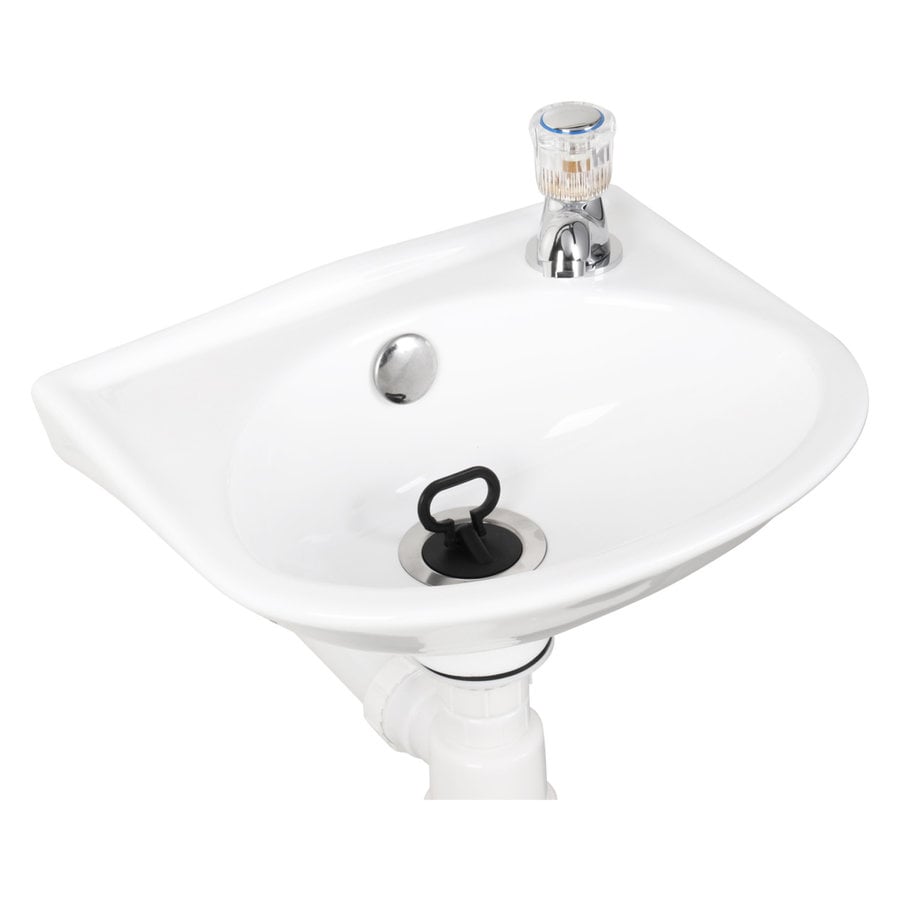 Fonteinset Differnz Gaia 32x28x15cm Wit Met Kraan en Sifon