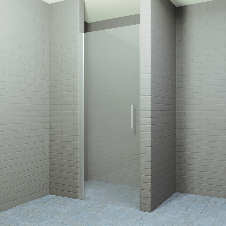 Douchedeur Boss & Wessing Ironside 100x200 cm Draaideur 8mm Veiligheidsglas RVS Look