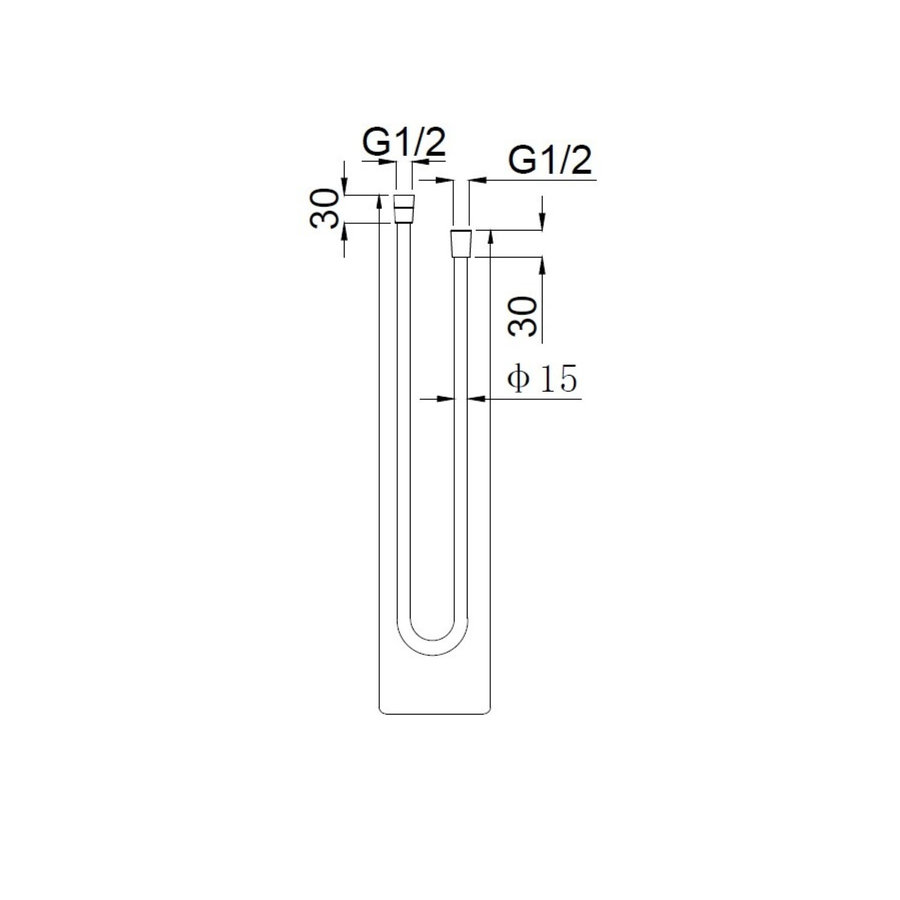 Luxe Doucheslang Wiesbaden Kunststof 150 cm Gunmetal