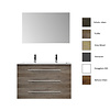 Onderkast Sanicare Q4 Drie Soft-Close Laden Chromen Greep 100x45 cm Antraciet