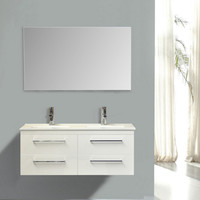 Onderkast Sanicare Q14 4 Laden Chromen Greep Soft-Close 121x46 cm Belluno-Eiken