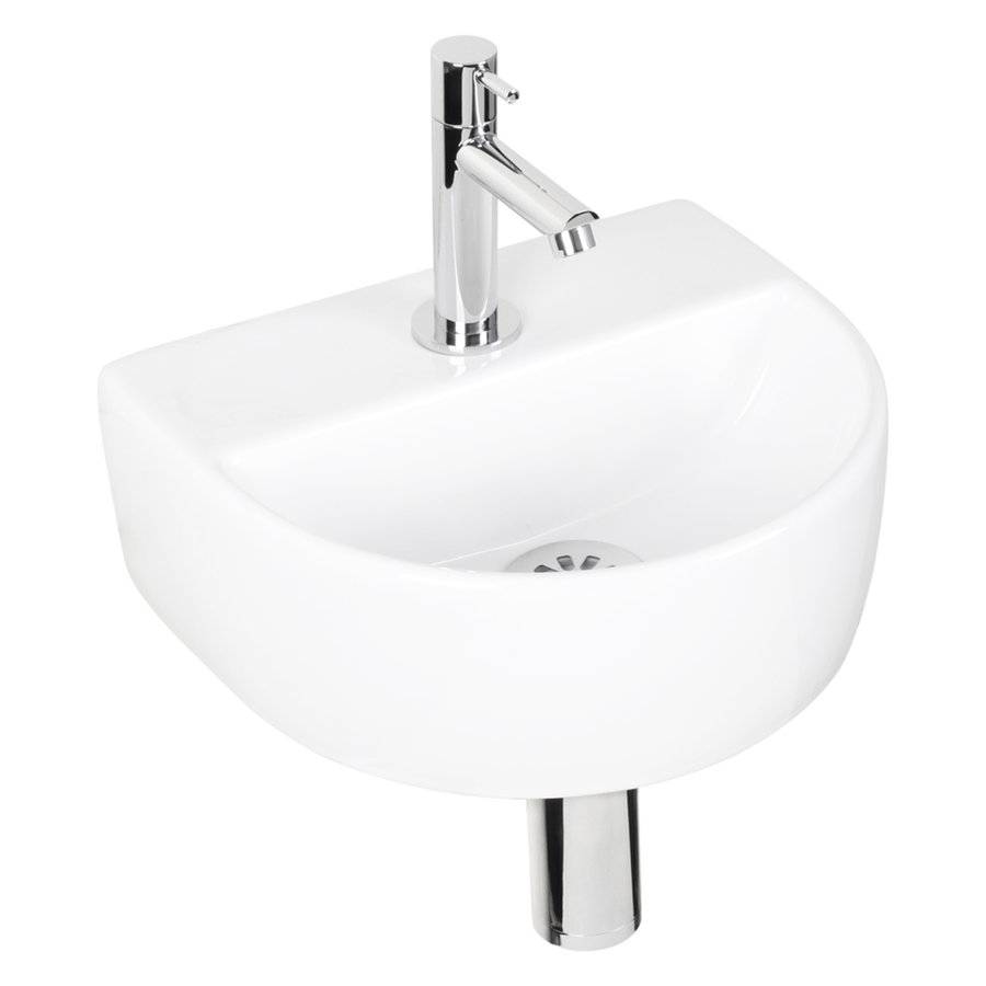 Fonteinset Differnz Demi 30x25x11 cm Wit Koudwater kraan