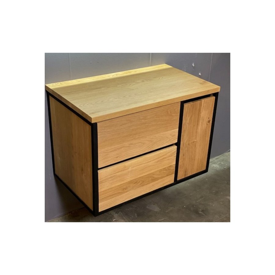 Badkamermeubel Casajoy Wood 80x48x55 cm Eiken