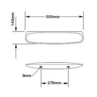 Plieger Planchet Keramisch 50CM Wit (DURAVIT)