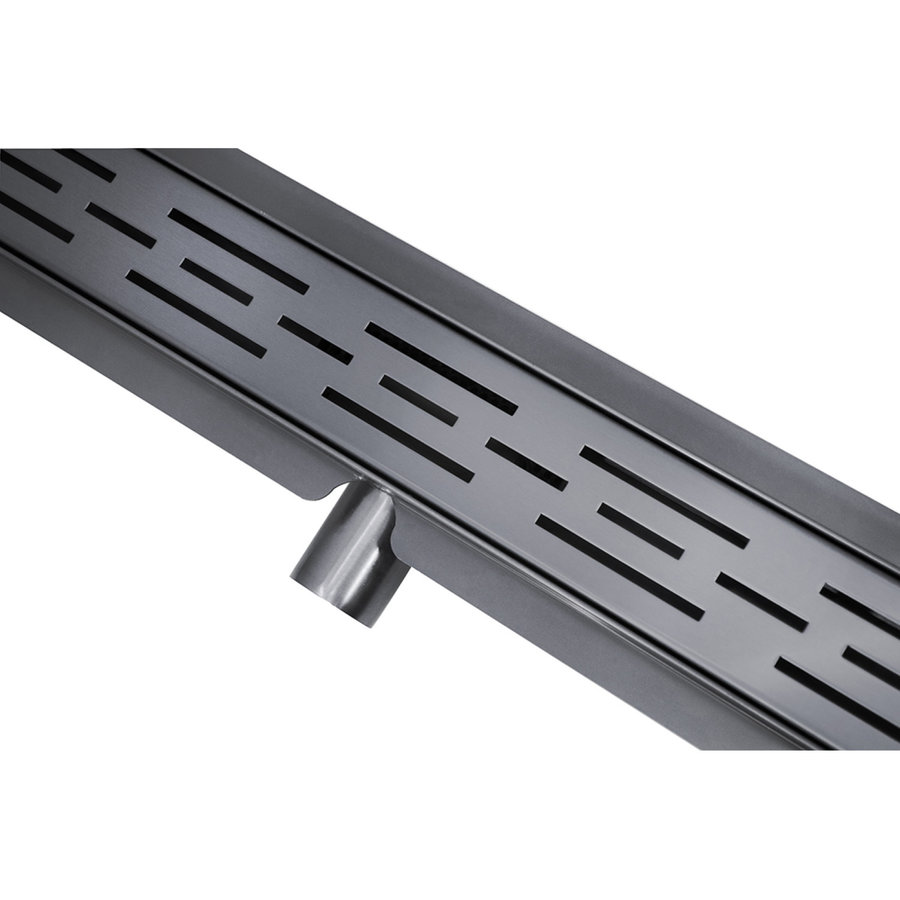 Douchegoot Wiesbaden Met Flens 100x7cm 6.7cm Diep Gunmetal