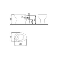 Toiletpot Plieger Diepspoel Smart/Classic Wit PK