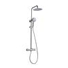 Sanilux Regendouche Sanilux Chicago Opbouw 25 cm Met Handdouche Chroom