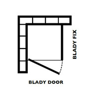 Douchecabine Hoekinstap Plieger Royal Draaideur 6mm Glas 90x185cm Chroom