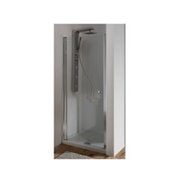 Nisdeur Plieger Royal Draaideur 6mm Glas Omkeerbaar 90x185cm Chroom
