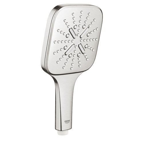 Handdouche Grohe Rainshower SmartActive 130 Cube 13cm Supersteel 