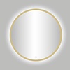 Best Design Badkamerspiegel Best Design Venetië Nancy LED Verlichting 140x140 cm Rond Mat Goud