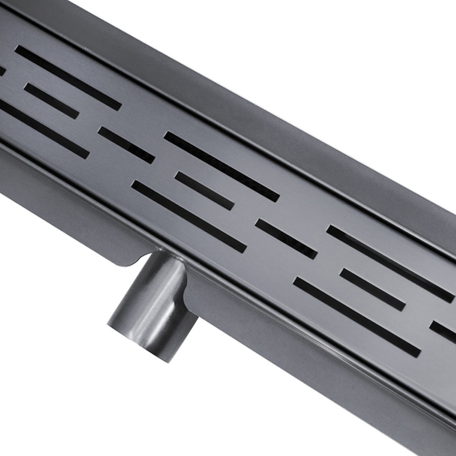 Douchegoot Wiesbaden Met Flens 80x7cm 6.7cm Diep Gunmetal