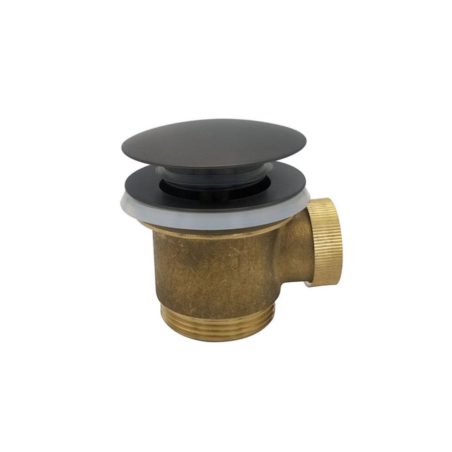 Badafvoer Aqua Splash Clickwaste 5/4 Voor Vrijstaand Bad Gunmetal