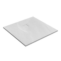 Douchebak Sanitop Just Creating Relievo Crag 100x100 cm Mat Wit