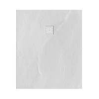 Douchebak Sanitop Just Creating Relievo Crag 100x120 cm Mat Wit