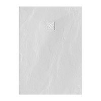 Douchebak Sanitop Just Creating Relievo Crag 100x160 cm Mat Wit