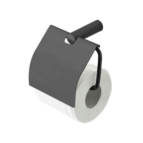 Toiletrolhouder Aqua Splash Iron Inclusief Klep Gunmetal 