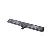 BWS Douchegoot Flens Met Uitneembare Haarfilter 90x7x6.7 cm Gunmetal