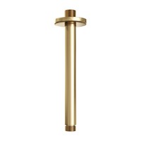 Regendoucheset Inbouw Brauer Gold Edition Thermostatisch 30cm met Plafondarm, Glijstang en Handdouche 3-Standen Losse Stopkranen Geborsteld Goud