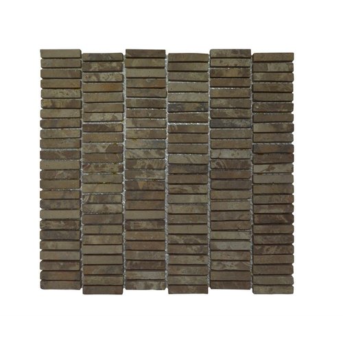 Mozaiek Parquet 1x4.8 30x30 cm Marmer Moccacino (Prijs per 0,99 M2) 