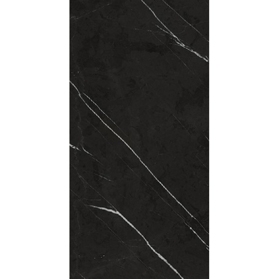NIET MEER LEVERBAAR Vloertegel Mykonos Excelsior Black 60x120cm Glans Marmerlook Zwart (prijs per m2)