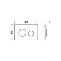 TECE Profile Inbouwreservoir Toiletset Geberit ONE Rimless Diepspoel Turboflush Wit met drukplaat