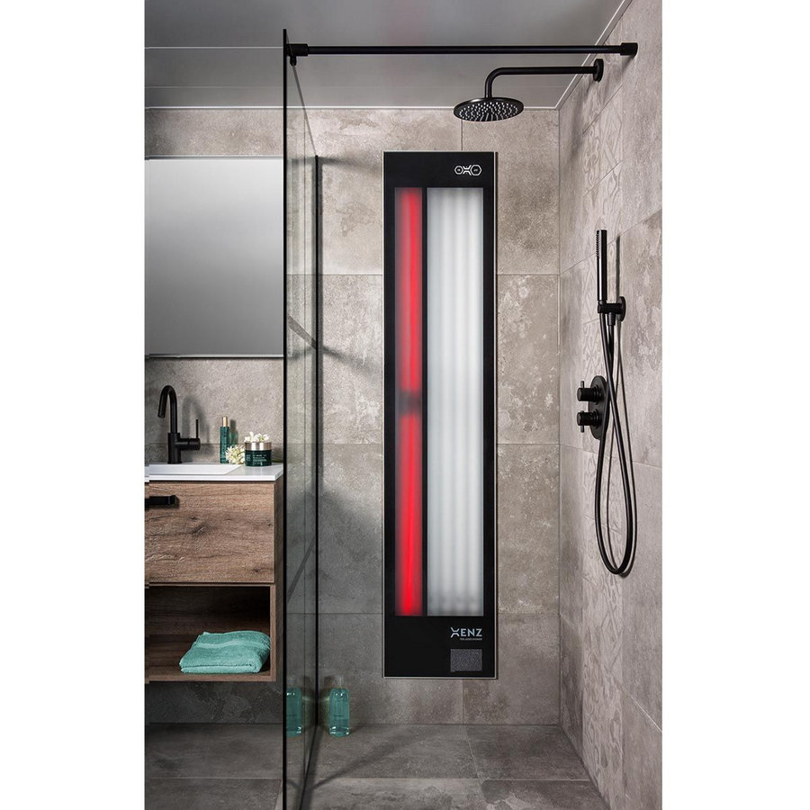 Feel Good Shower Xenz UV en IR Inbouw 180 cm Grijs