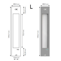 Feel Good Shower Xenz Infrarood L Inbouw 110 cm Grijs