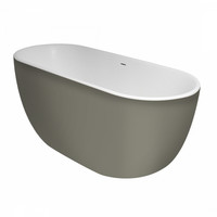 Vrijstaand Bad Xenz Humberto 170x72x63 cm Solid Surface Grijs