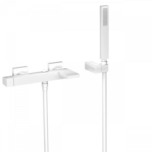 Badmengkraan Tres Slim Exclusive Opbouw Vierkant Mat Wit 