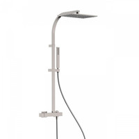 Regendoucheset Tres Slim Exclusive Opbouw Mengkraan met Antikalk Handdouche RVS