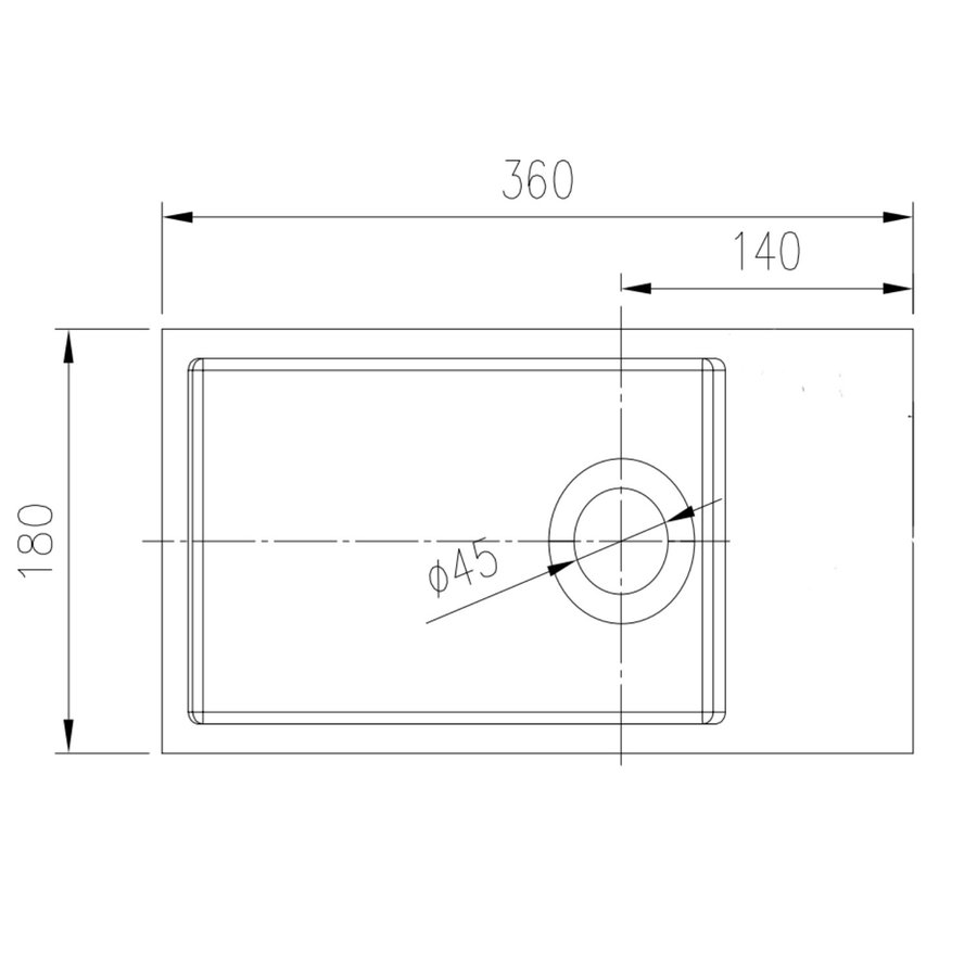 Fontein Aquasplash Crosstone Lisa 36x18x9 cm Solid Surface Mat Wit