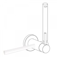 Handdoekhouder t.b.v. bidetmengkraan Tres Study Exclusive Mat Wit