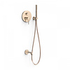 Tres Badkraan Inbouw Tres Study Exclusive met Staafhanddouche, Wanduitloop en Mengkraan Rapid Box Rosé Goud