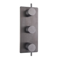 Afbouwdeel Douche Aquasplash Cemal Thermostatisch 3-Weg Gunmetal