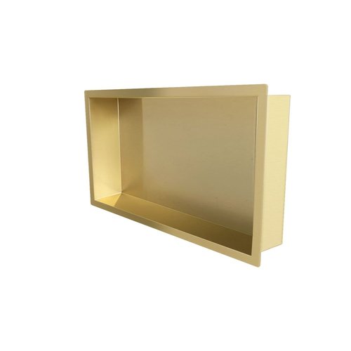 Inbouwnis Aquasplash Incorporado 30x60x10 cm Geborsteld Messing Goud 