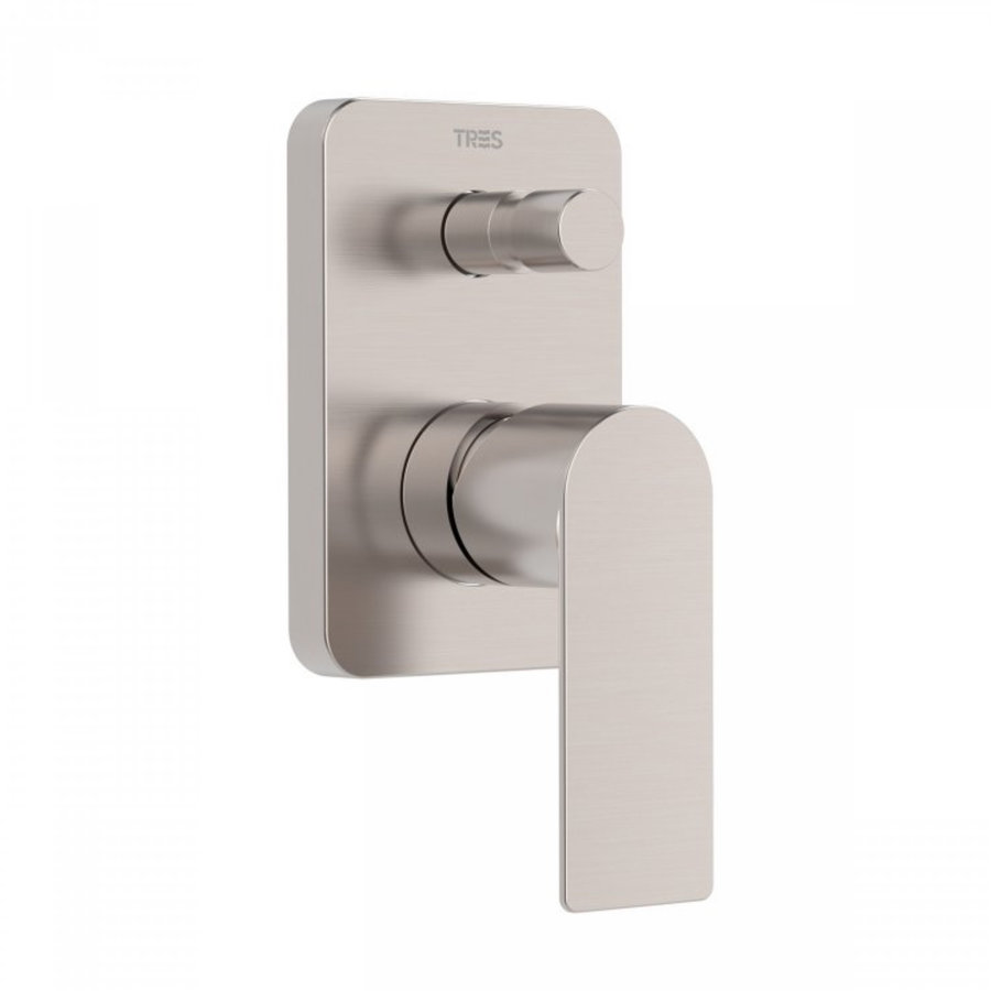 Douchekraan Inbouw Tres Loft Colors 1-Hendel met Omstel RVS