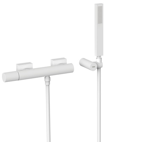 Douchemengkraan Tres Project Opbouw met Handdoucheset Mat Wit 