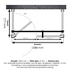 Sanitop Douchecabine Compleet Just Creating Profielloos XL 80x140 cm Goud