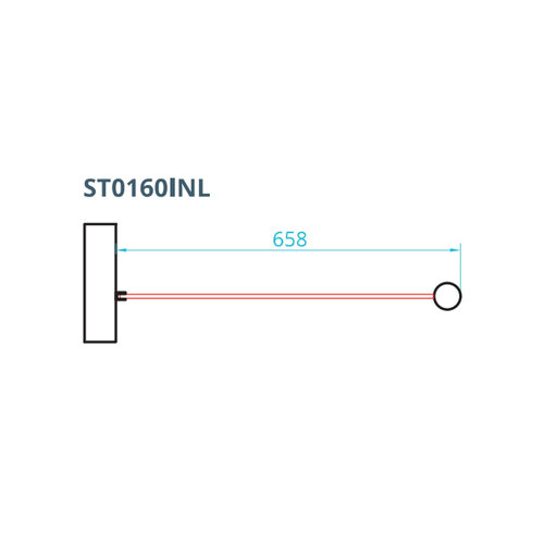 Inloopdouche Van Rijn ST01 Met RVS Staander 50 mm 66x200 cm Helder Glas 8 mm 