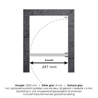 Nisdeur Compleet Just Creating Profielloos 70x200 cm Goud