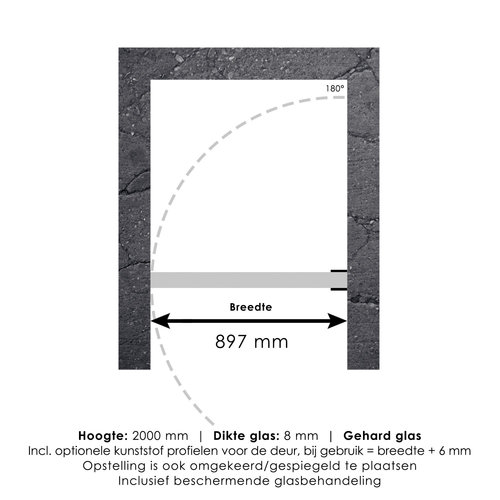 Nisdeur Compleet Just Creating Profielloos 90x200 cm Goud 