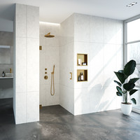 Nisdeur Compleet Just Creating Profielloos 90x200 cm Goud