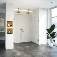 Nisdeur Compleet Just Creating Profielloos 2-Delig 180x200 cm 110/70 Goud