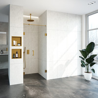 Nisdeur Compleet Just Creating Profielloos 2-Delig 90x200 cm 30/60 Goud