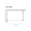 van Rijn Inloopdouche Van Rijn ST01 Met Stabilisatiestang 100x200 cm Rookglas 8 mm Chroom