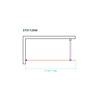 van Rijn Inloopdouche Van Rijn ST01 Met Stabilisatiestang 120x200 cm Rookglas 8 mm Chroom