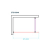 van Rijn Inloopdouche Van Rijn ST01 Met Stabilisatiestang 90x200 cm Rookglas 8 mm Chroom