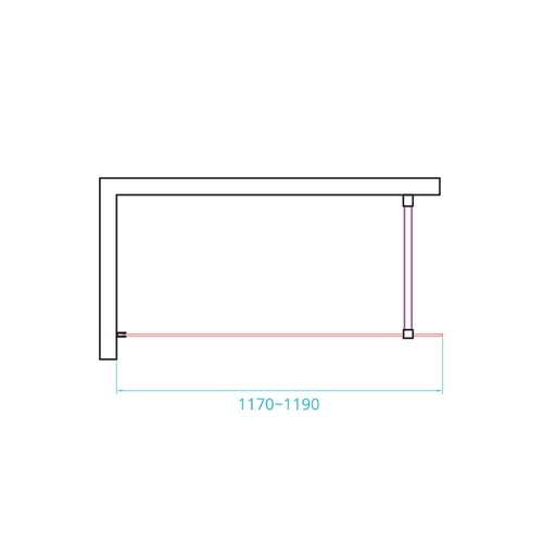 Inloopdouche Van Rijn ST01 Met Stabilisatiestang 120x200 cm Rookglas 8 mm Wit 